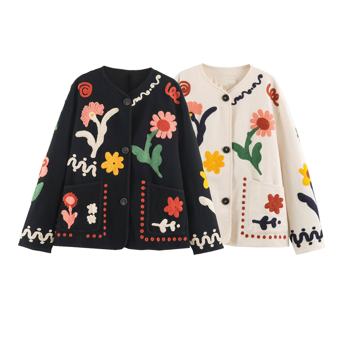 Cardigan Femme Fleuri – Élégance Unique et Touche Artistique