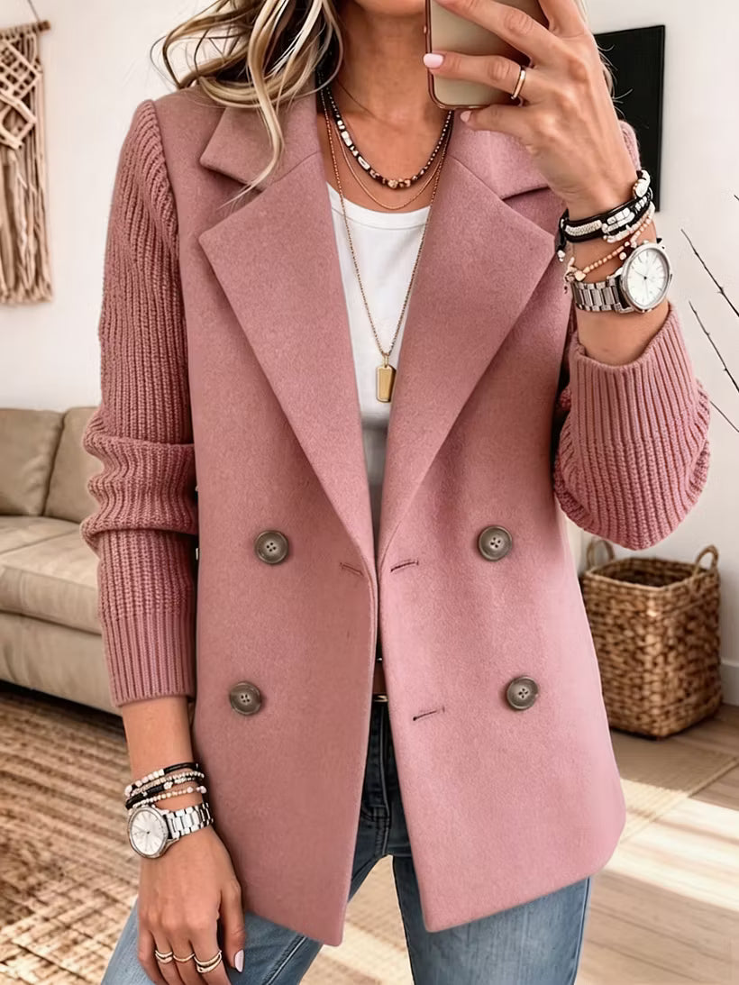 Blazer Élégance à Manches en Maille
